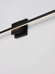 Moderne Azure LED Wandleuchte 3000K Schwarz an der Wand montiert, elegantes Design in Schwarz.