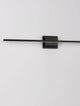 Azure LED Wandleuchte 3000K Schwarz an einer Wand montiert in modernem Design.