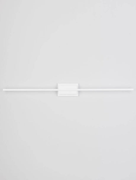 Azure LED wall light 3000K white mounted on a wall, modern design in white.