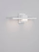 Azure LED Wandleuchte 3000K Weiß an einer hellen Wand montiert, modernes Design, stilvolle Akzente.