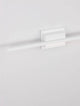 Azure LED Wandleuchte 3000K Weiß - moderne, weiße Wandleuchte in schlichtem Design an Wand montiert.