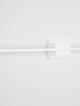 Azure LED Wandleuchte 3000K Weiß an einer weißen Wand, modernes Design in edlem Weiß.