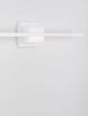 Azure LED Wandleuchte 3000K Weiß an einer Wand, modernes Design in edlem Weiß.