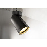 Bilas Spot Single 25 ° LED Matt Black 15W 2700K ruusukkeen kanssa