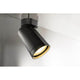 BILAS Spot Single 25° LED rund matt Schwarz 15W 2700K mit Rosette, elegante Wand- und Deckenleuchte