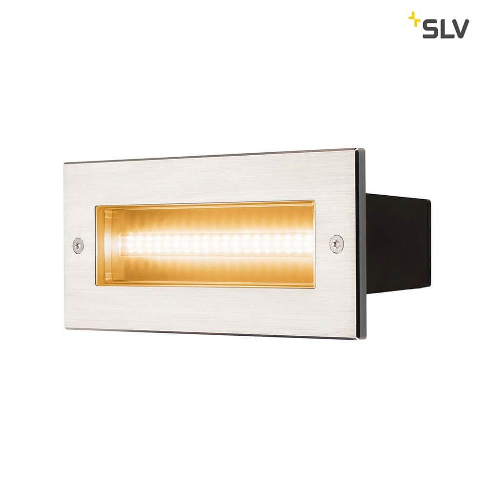 Brick Outdoor Wandeinbauleuchte LED 3000K Edelstahl IP67 950lm mit symmetrischem Lichtaustritt