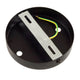 Baldachin 2-fach Ø 12cm, Metall Lampenbaldachin für doppelte Lichtquelle an Wand oder Decke.