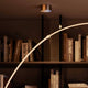 s.luce Ball Design-Bogenlampe mit Marmorfuß modern
