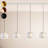 Ball hanging lamp 1-phase splint Ø 30cm center feeder