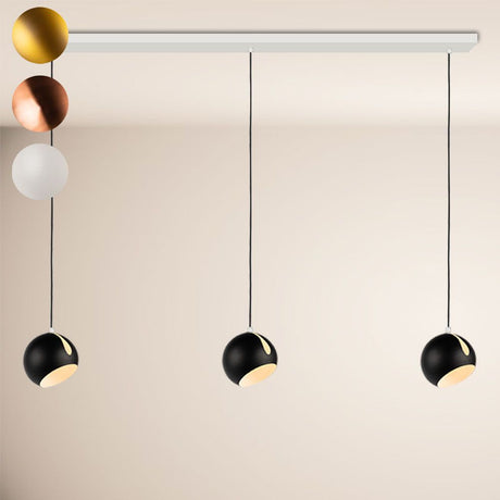 s.luce Lámpara colgante de mesa de comedor Ball Ø 20cm 160cm