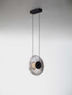 Ballet Pendelleuchte Ø 26cm Schwarz – stilvolles Design mit schwarzem Aluminium und transparentem Glas.