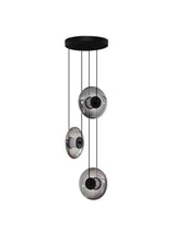 Ballet Pendelleuchte 3-flammig Ø 35cm in modernem Design mit drei schimmernden Glaskugeln.