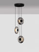 Ballet Pendelleuchte 3-flammig Ø 35cm mit rauchgrauem Glas und filigranem Design für stilvolle Beleuchtung.