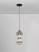 Bally LED Pendelleuchte Ø 20cm 3-flammig hängend in modernem Design mit Glas und Metall.