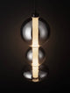 Bally LED Pendelleuchte Ø 20cm 3-flammig, moderne Designlampe mit getöntem Glas und eleganter Beleuchtung.