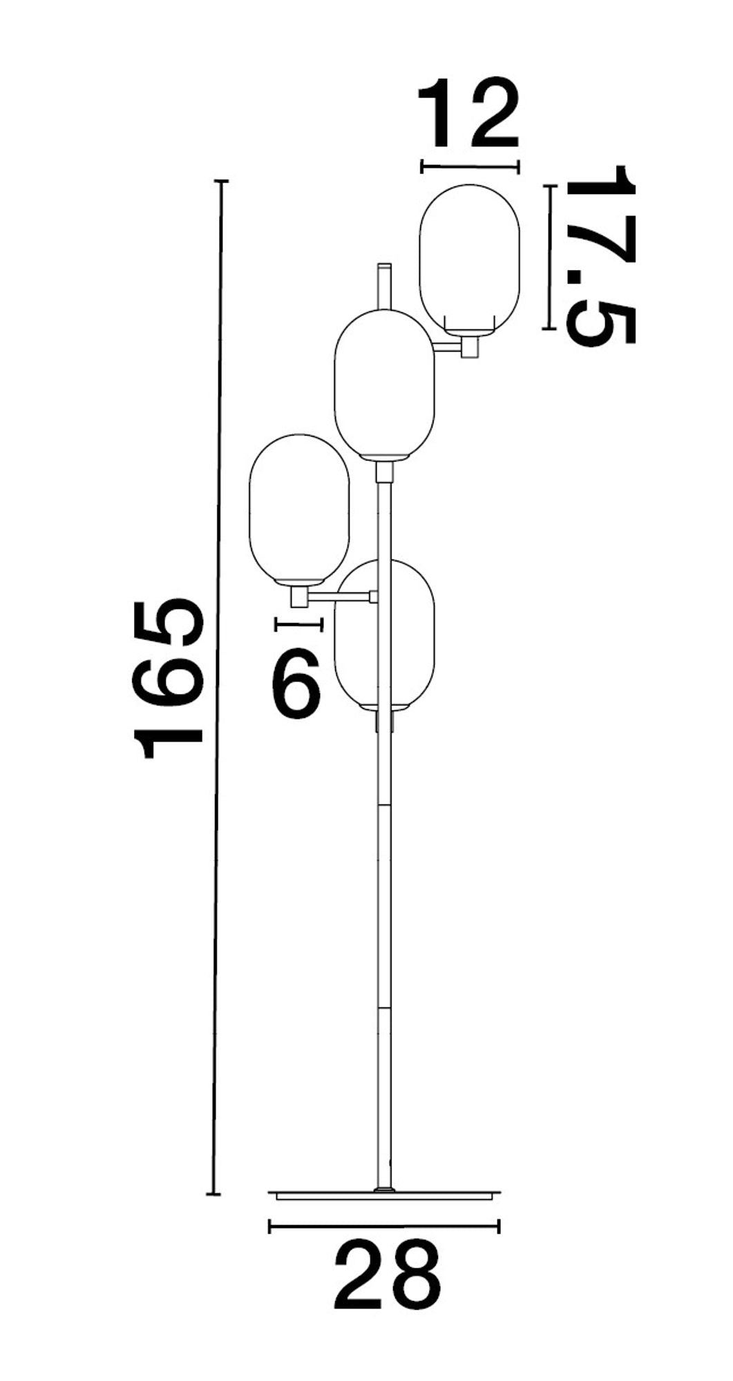 Balor Stehlampe H 165cm (8)