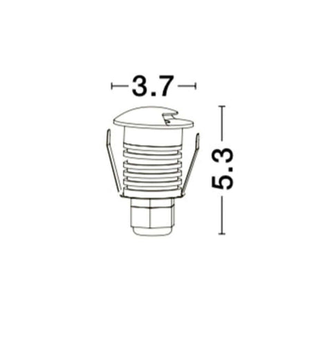 Bang LED Außenbodeneinbauleuchte Weiß IP67, moderne Terrasseneinbaulampe aus Aluminium