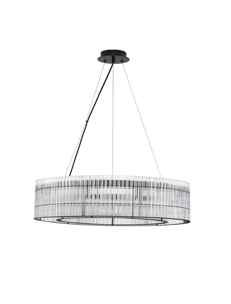 Barok hanglamp Ø 70cm zwart