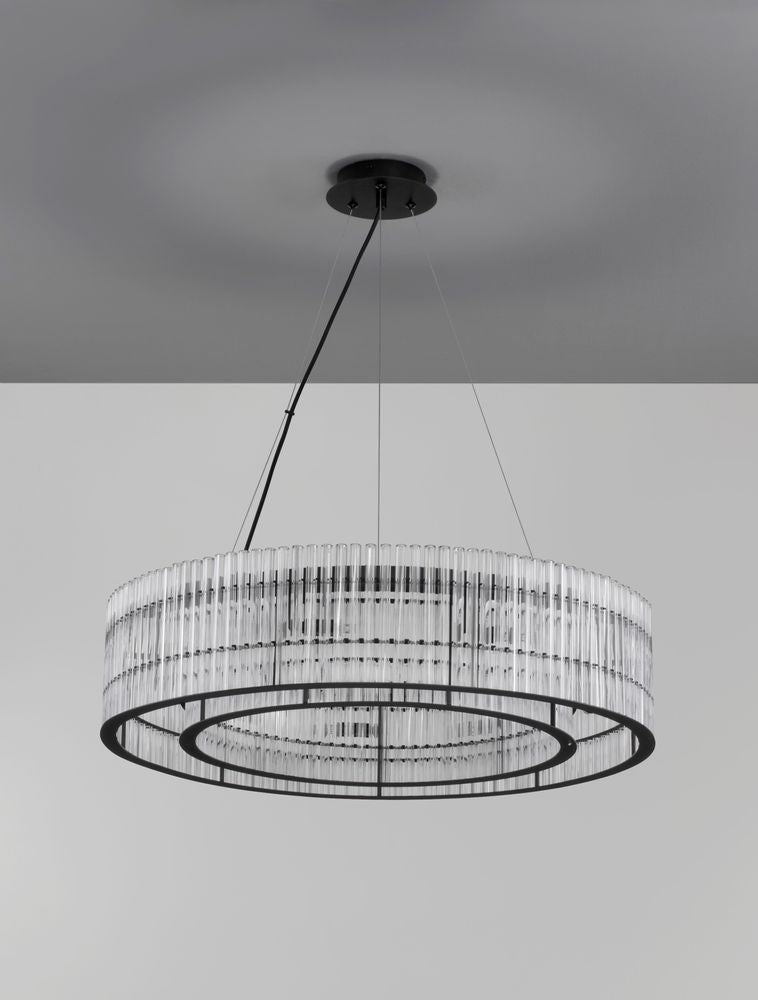 Barok hanglamp Ø 70cm zwart