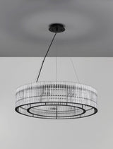 Barok hanglamp Ø 70cm zwart
