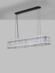 Barok Pendelleuchte 110cm Schwarz mit geometrischem Design und modernen LED-Techniken, ideal für stilvolle Beleuchtung.