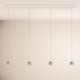 s.luce Candeeiro suspenso de mesa de jantar Beam LED 160cm