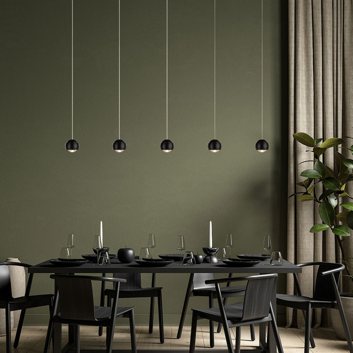 s.luce Beam LED spisebord-hengelampe Balken 160 cm 
