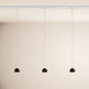 s.luce Beam LED Pendelleuchte in Schwarz, ideal für Küchen- und Essbereich, modernes Design im 1-Phasen-Schienensystem.