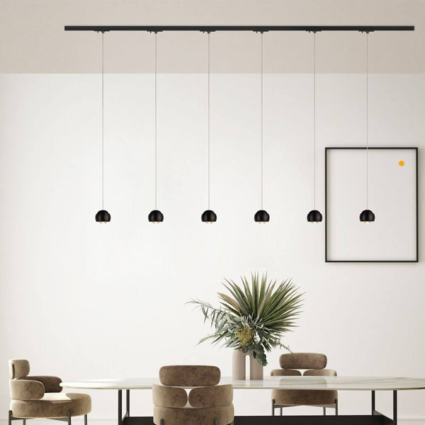 s.luce Beam LED Hängelampe 1-Phasen-Schienensystem Mitteleinspeiser für Esstisch, modern und elegant