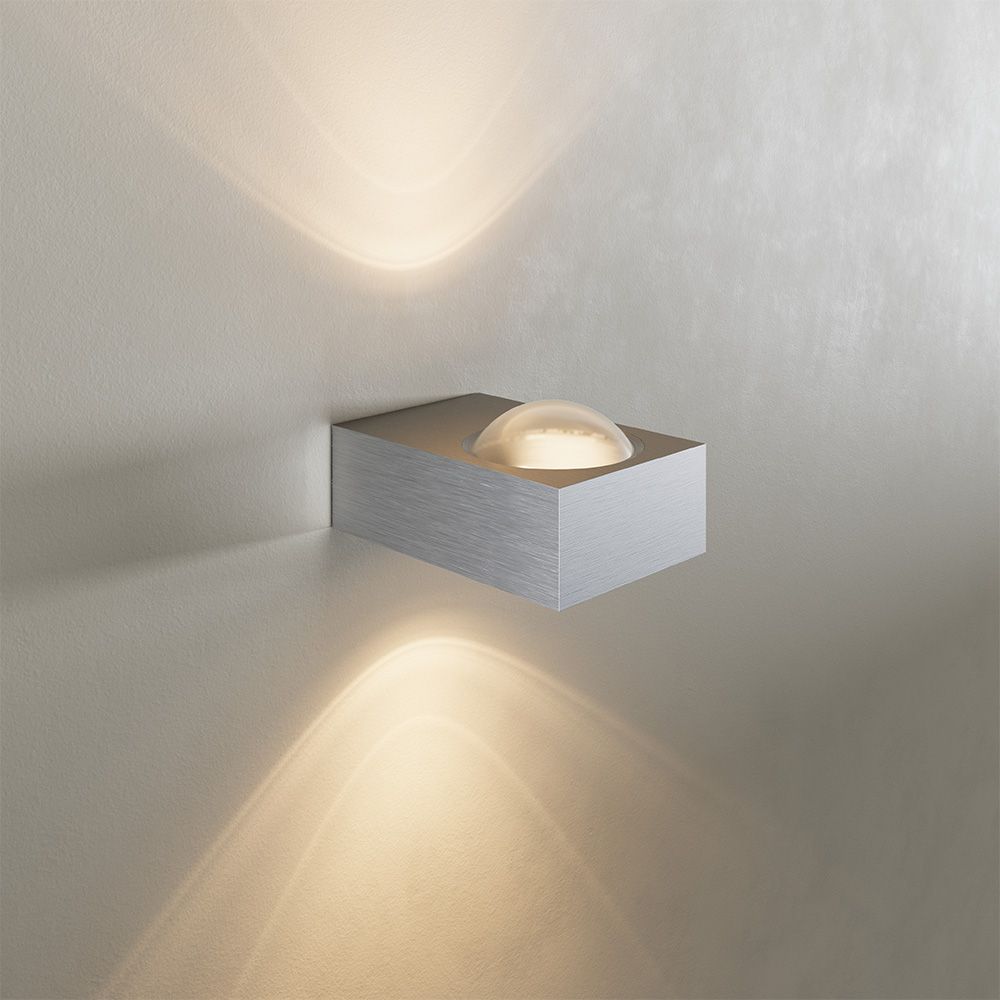 Beam X moderne Wandleuchte Up & Down eckig  s.luce Aluminium  