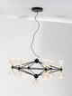 Belinda LED Pendelleuchte Ø 89cm 13-flammig mit modernem geometrischem Design für stilvolle Beleuchtung.