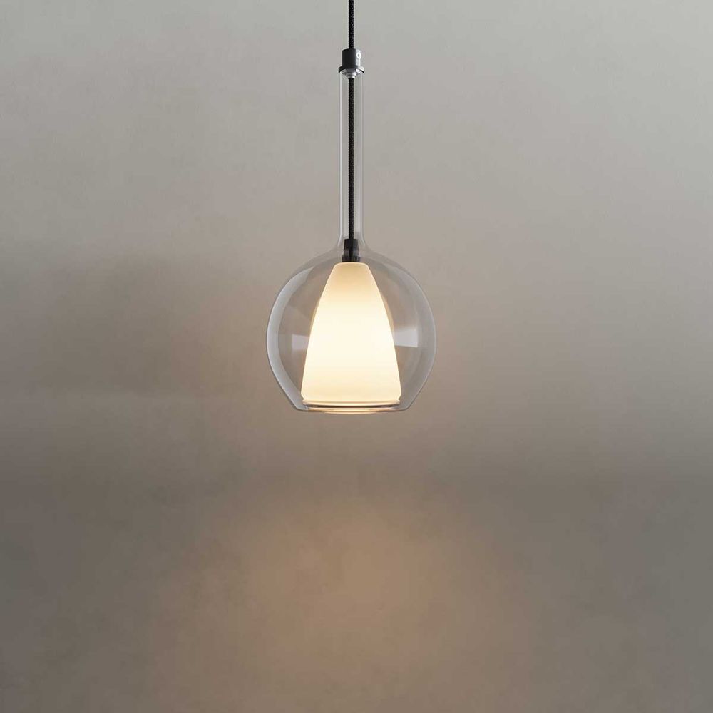 s.luce Belluna lasi galleria riippuvalaisin 500cm tekstiilikaapeli