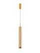 Bento LED Pendelleuchte 3000K Gold in modernem Design, aus Metall und Glas, ideal für elegantes Interieur.
