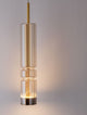Bento LED Pendelleuchte 3000K Gold mit elegantem Design aus Metall und Glas für stilvolle Innenräume.