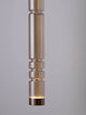 Bento LED Pendelleuchte 3000K Gold mit elegantem Design aus hochwertigem Glas und Metall.
