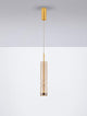 Bento LED Pendelleuchte 3000K Gold - moderne Hängelampe in Gold und Glas für elegantes Wohndesign.