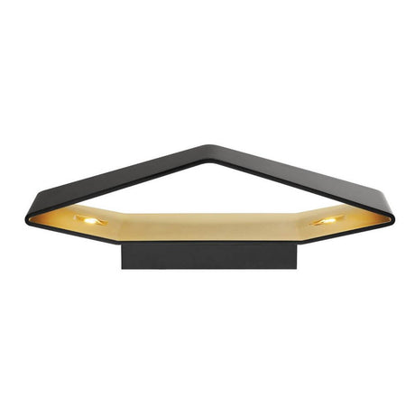 Big Cariso LED Wandleuchte 2 Schwarz Messing 2x9W 3000K dimmbare LED Wandleuchte für 230V