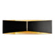Big Cariso LED Wandleuchte 2 Schwarz Messing 2x9W 3000K - elegante Wandlampe mit dimmbaren LEDs.