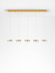 Bion LED Pendelleuchte 5-flammig 3000K Gold mit elegantem Design und goldenen Akzenten.