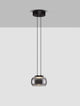 Bios Pendelleuchte Ø 18cm 3000K Schwarz, Rauch in minimalistischem Design und eleganter Form.