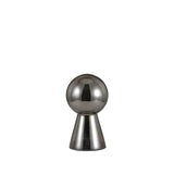 Birillo mundgeblasene Glas Tischleuchte 30cm Rauch