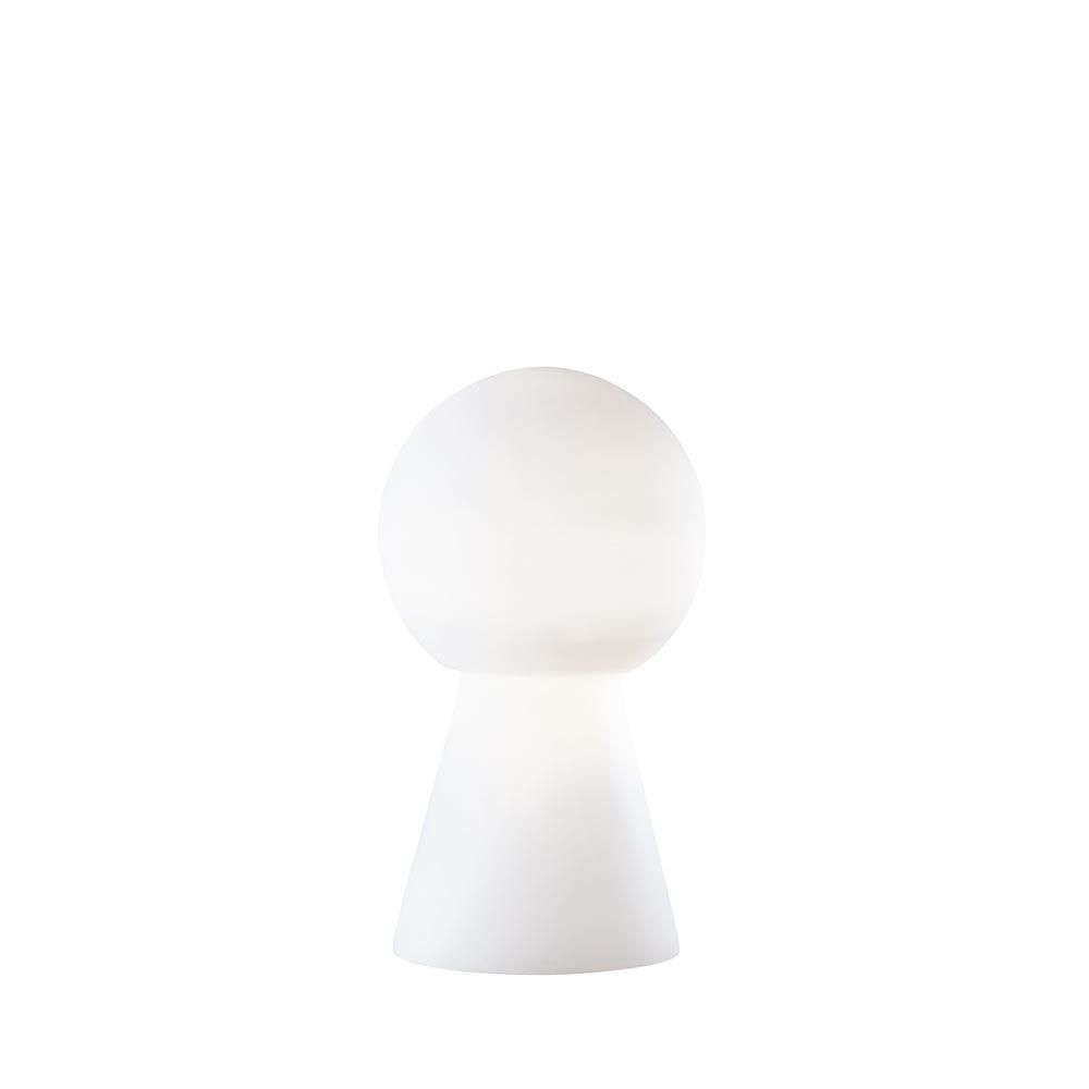 Lâmpada de mesa de vidro loucura de Birillo 40cm branco