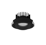 BLADE LED Außeneinbauspot in elegantem Schwarz, für Außenbereich, 3000K warmweißes Licht, IP65.