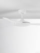 Blaire Ventilator Ø 132cm in Weiß, modernes Design mit drei Flügeln und Fernbedienung.