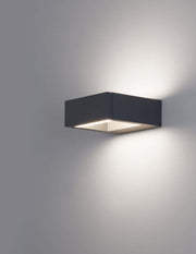 Bliss LED Außenwandleuchte 3000K Dunkelgrau IP54 moderne Fassadenbeleuchtung an der Wand