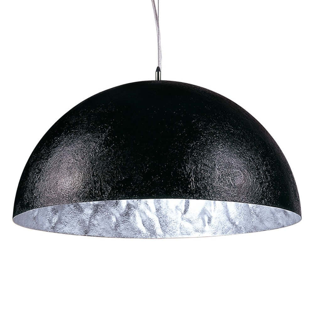 s.luce Lampa wisząca Blister 70cm czarna, kolor srebrny
