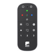 Télécommande Bluetooth + Zigbee Z Remote RGB CCT en noir avec boutons pour le contrôle de l’éclairage et le choix des couleurs.
