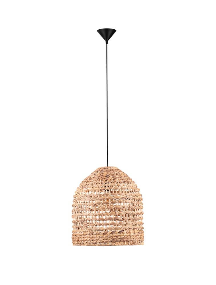 Bola Pendelleuchte Ø 42,5cm Braun aus Wasserhyazinthe im BOHO-Stil für gemütliches Interieur