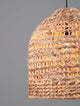 Bola Pendelleuchte Ø 42,5cm Braun aus Wasserhyazinthe im BOHO-Stil für gemütliches Interieur.