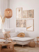 Bola Pendelleuchte Ø 42cm Braun in einem modernen Wohnzimmer mit Boho-Dekor.